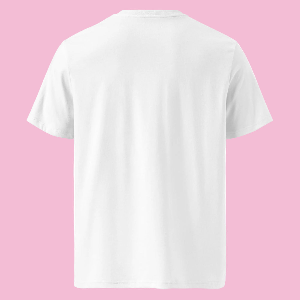 Back view of the Dog Motherrrrr Organic Cotton Tee in white.