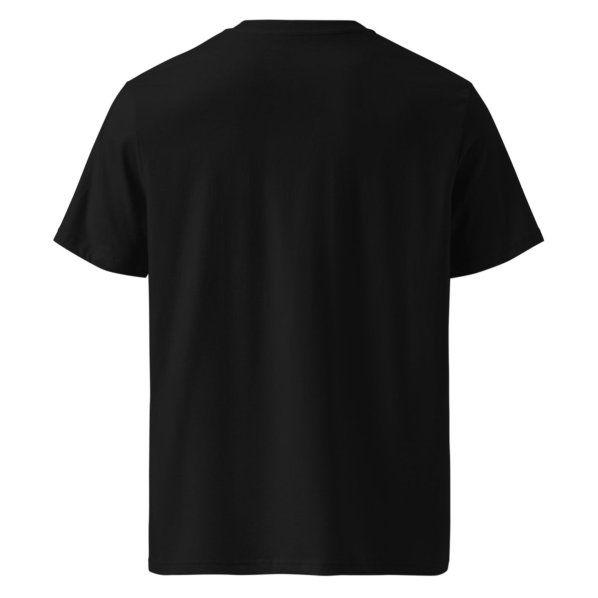 Back view of the Yappy Organic Cotton Tee in black.
